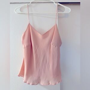 Ann Taylor Silk Camisole, light pink, 8